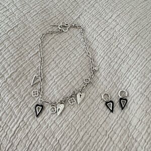 Lauren G Adams Charm Necklace and Earring Jewelry Set